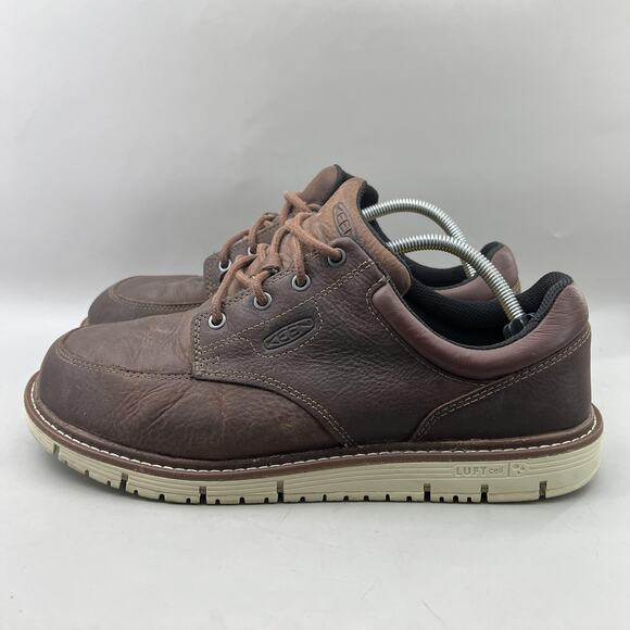 KEEN Utility San Jose Work Shoes Men Size 12 EE Brown Leather Soft Toe Oxford - Picture 3 of 8